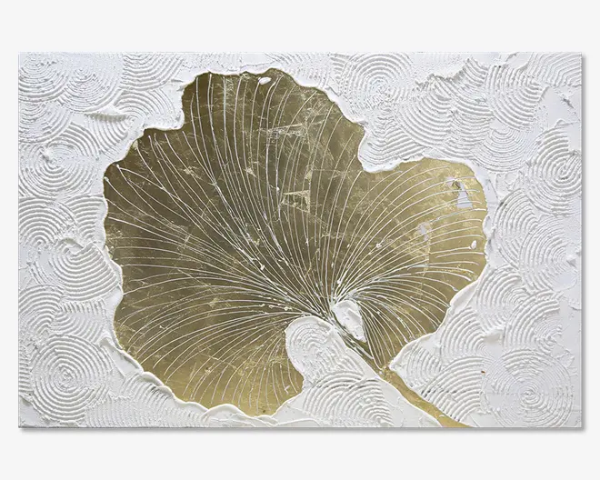 Maleri guld blad 80x120 cm 