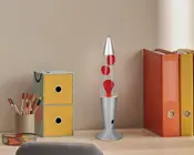 Lava lampe Vesuv klar/rød