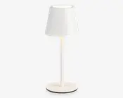 Bordlampe Diaz mat hvid H.21 cm 