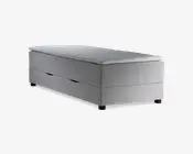 Boxmadras med magasin 90 x 200 cm beige