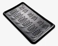 Skobakke Gummi Sort 40x70 cm