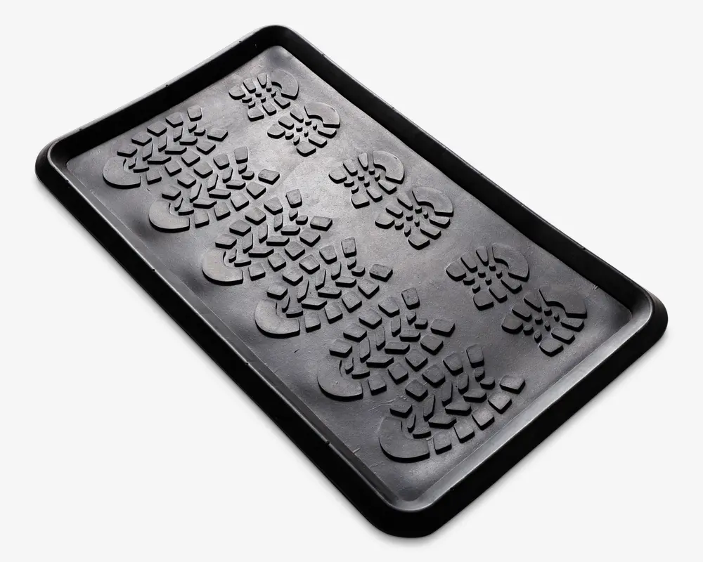 Skobakke Gummi Sort 40x70 cm