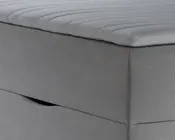 Boxmadras med magasin 90 x 200 cm beige