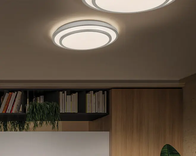 Plafond Berlin sølv Ø.29,3 cm