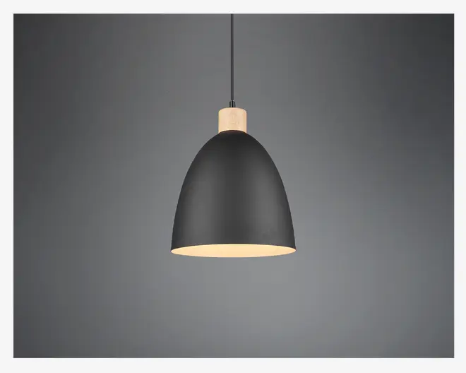 Loftlampe Jagger Sort Ø.25 cm 