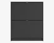 Skoskab Shoes m. 2 låger sort