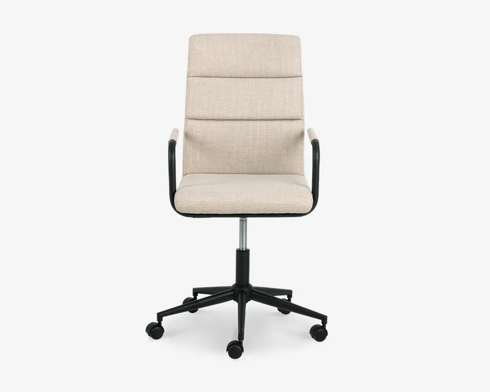 Kontorstol beige møbelstof