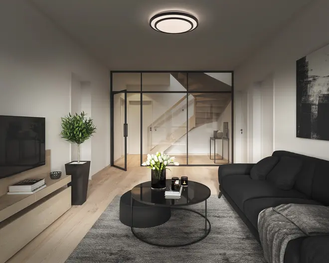 Plafond Berlin sort Ø.29,3 cm 