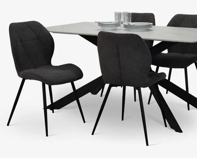 Spisebordsstol style i antracit