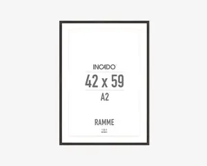 Ramme Røget Eg Slim 42 x 59,4 cm 