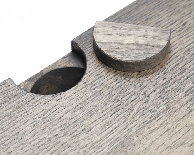 Reolopstilling Tv-sektion røget eg