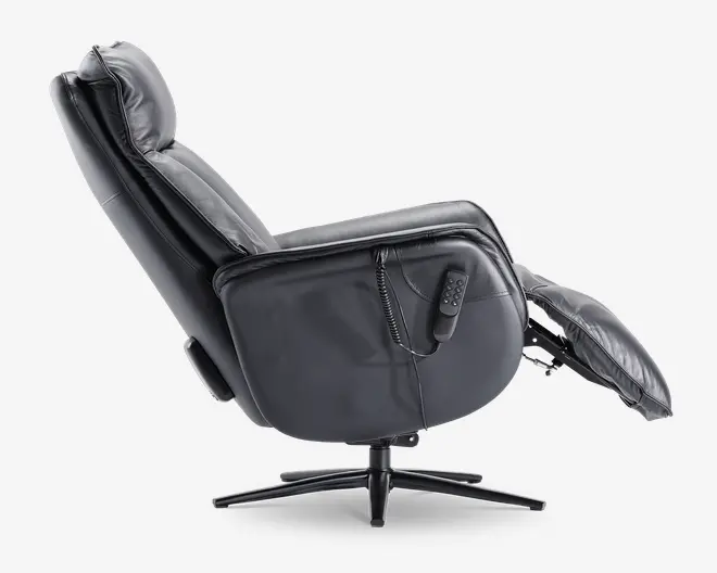 Drejestol m/indbygget skammel og 0-gravity