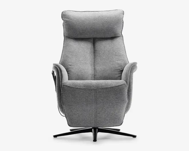 Drejestol m/indbygget skammel og 0-gravity