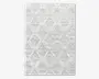 Tæppe Pisa lysgrå/hvid 160 x 230 cm