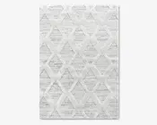 Tæppe Pisa lysgrå/hvid 160 x 230 cm