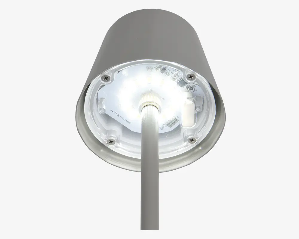 Bordlampe Diaz grå H.21 cm 
