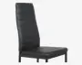 Spisebordsstol i sort kunstlæder
