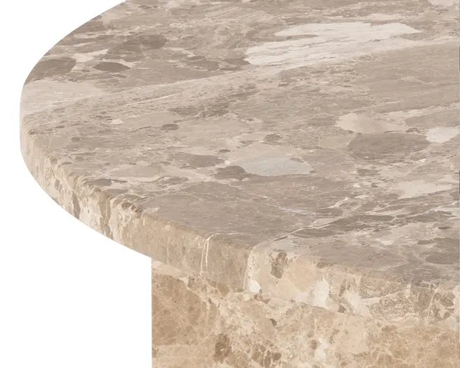 Sofabord Vega Latte marmor Dia-Ø90 cm