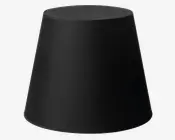 Skærm Emma Domus H. 32 cm Sort