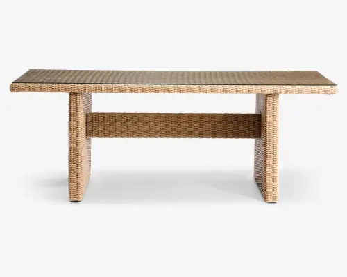 Havebord naturmix polyrattan