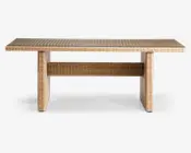 Havebord naturmix polyrattan