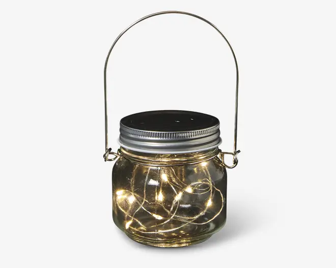 Solcelle sylteglas klar Ø.8 cm 