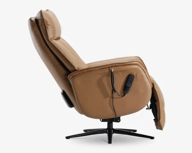 Drejestol m/indbygget skammel og 0-gravity