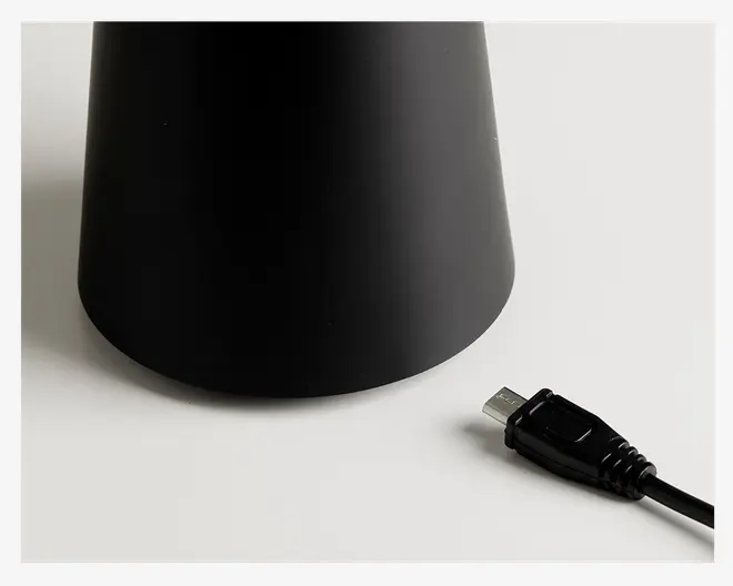 Bordlampe Move Me sort LED H.21,5 cm 