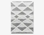 Tæppe Pisa mørk grå/hvid 160 x 200 cm