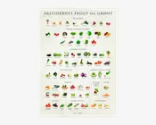 Plakat Årstidens Frugt og Grønt