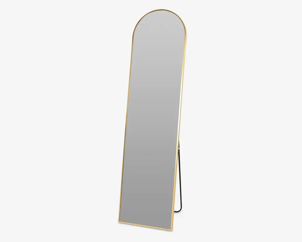 Spejl stående guld H.150 cm 