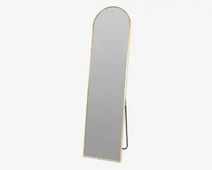 Spejl stående guld H.150 cm 