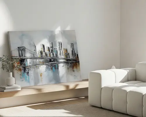 Maleri bro 100x140 cm