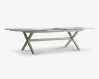 Havebord alu med udtræk Cremefarvet