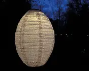 Solar rispapirs lampe rosa Ø.22 cm