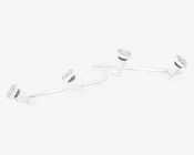 Spot 4xGU10 hvid L.68,4 cm