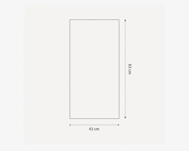 Spejl Gallery egetræ 40x80 cm 