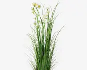 Græs med blomster grøn H.90 cm 