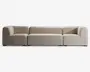 Lounge modul sofa beige stof