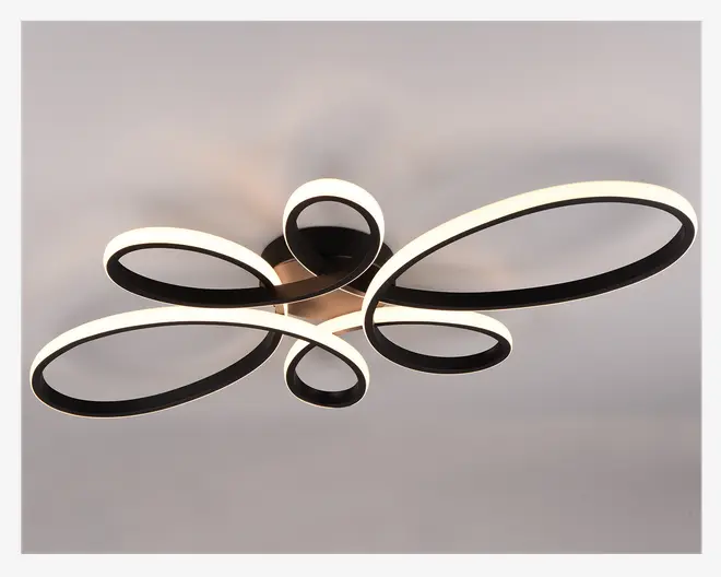 Loftlampe Fly Sort L.83 cm