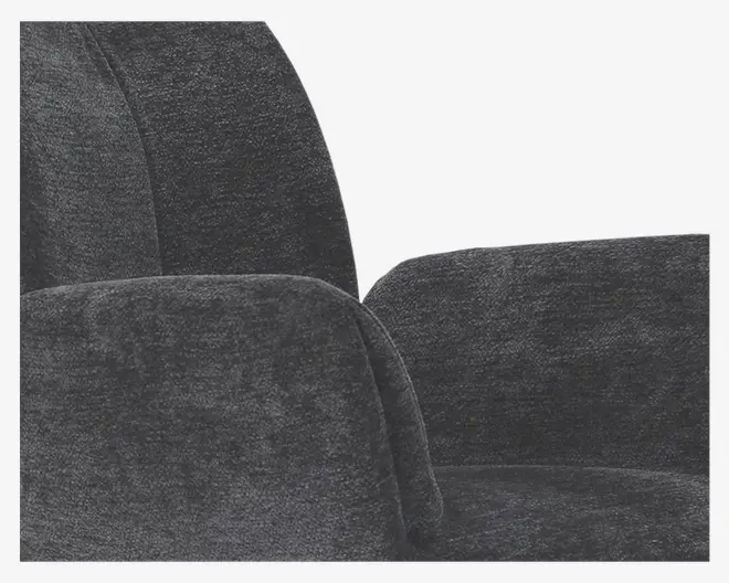 Spisebordsstol med armlæn i grå