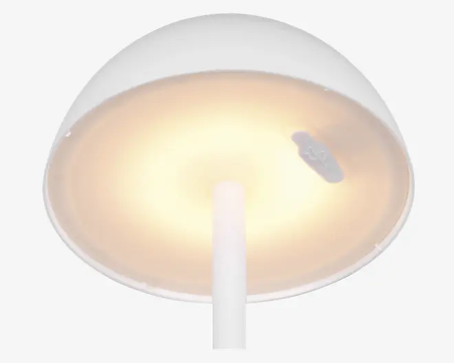 Bordlampe Ricardo mat hvid H.30 cm