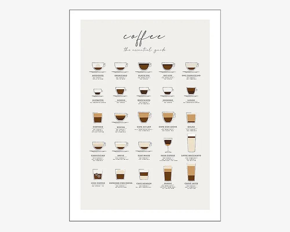 Plakat Coffee Guide 