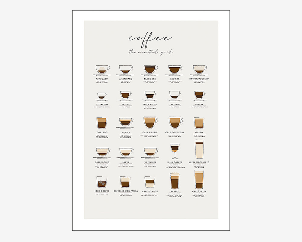 Plakat Coffee Guide 