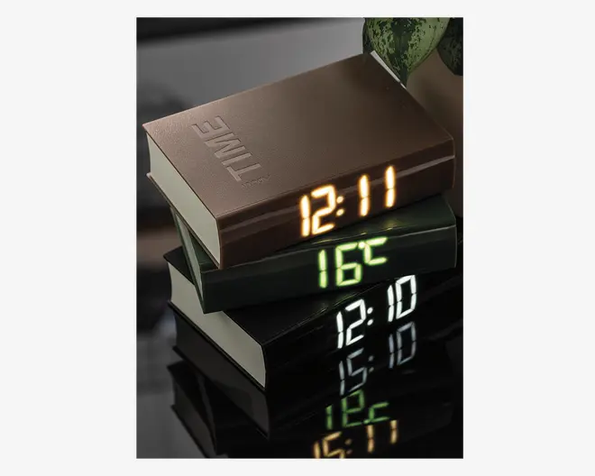 Vækkeur bog grøn H.5 cm 