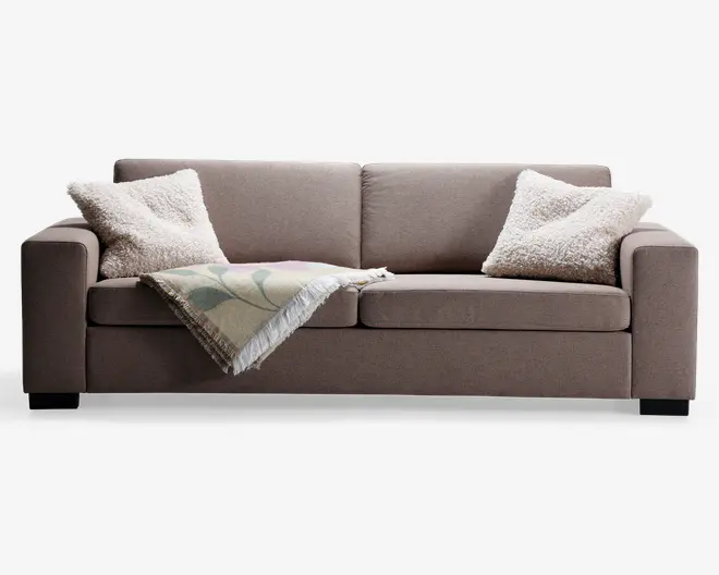 Sofa 3 pers. taupe møbelstof
