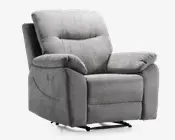 Hvilestol recliner elektrisk grå