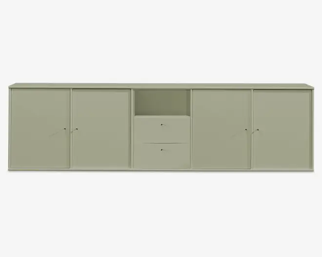 Reol Mistral 5 sekt. m/4 døre og 2 skuffer