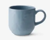 Mandala black rim kop m. hank blå Ø.7,5 cm