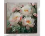 Maleri blomster rosa 80x80 cm